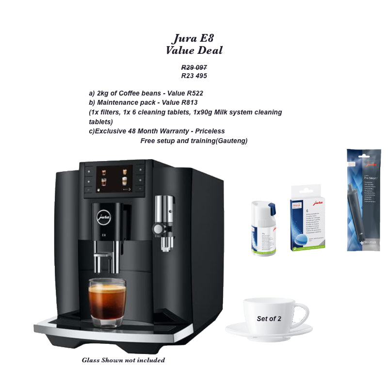 Jura E8 Value Combo-(4 yr warranty)