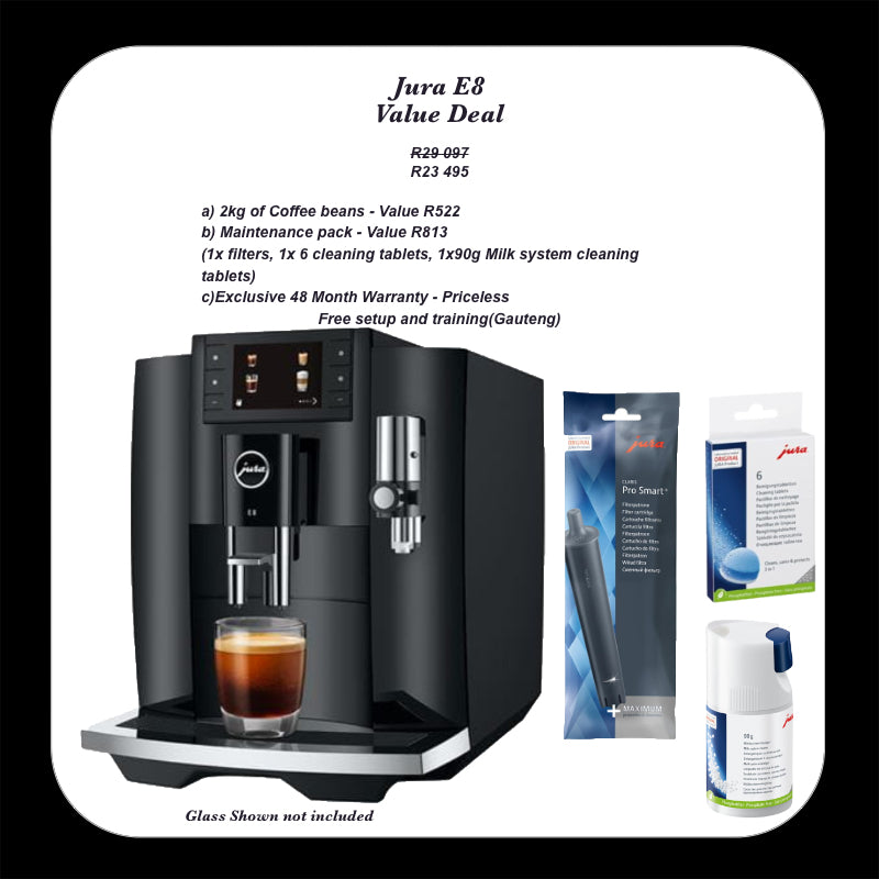 Jura E8 Value Deal (4 yr warranty) - Heavenly Coffees