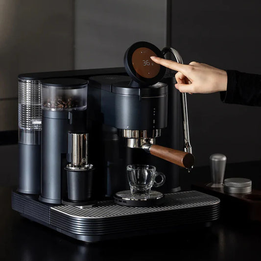 Meraki Espresso machine in use