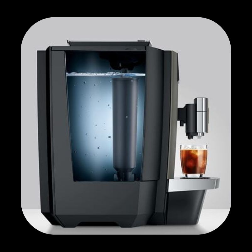 Jura X10 Side view with water tank