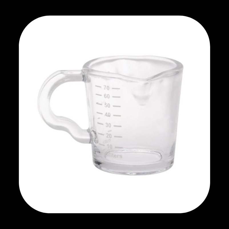 Brew Tool Double Spout Espresso Shot Glass