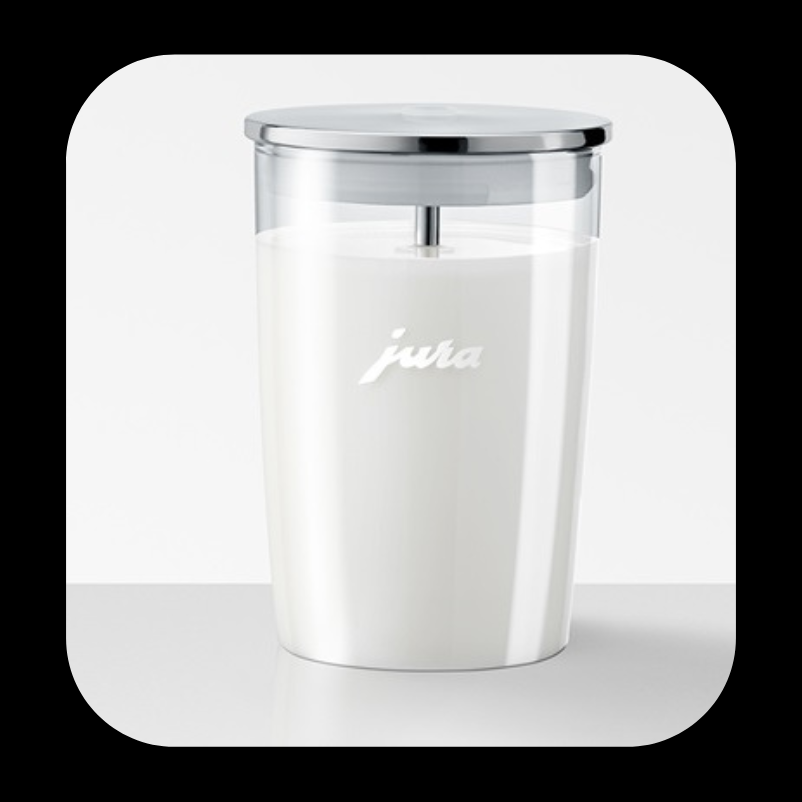 Jura Glass Milk Container