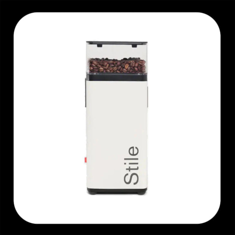 Rancilio Stile Coffee grinder in white rear view