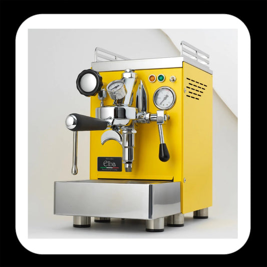 Elba IV v02 Espresso machine finished in magnificent yellow