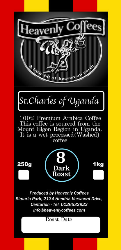 St.Charles of Uganda Dark Roast - Heavenly Coffees